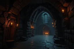 picture of a dungeon. Dark gothic fantasy. photorealistic. 4k
