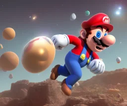 super mario in spacesuit