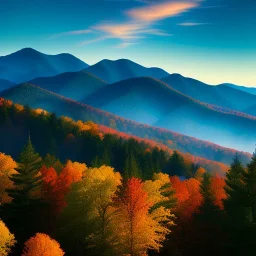 Great Smoky Mountains,aerial view,extremely detailed digital painting, high resolution,8k, realistic, beautiful, volumetric lighting, mystical colors ,perfectly centered image, perfect composition, rim light, beautiful lighting,masterpiece, stunning scene, raytracing, anatomically correct, in the style Van Gogh and robert e howard and Ken Kelley and Ohrai Noriyoshi and Simon Bisley and tomzj1.