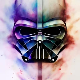 photorealistic darth vader, watercolor illustration by <agnes cecile> <Yoji Shinkawa>, natural tones, ornate and intricate detail , soft smooth lighting, soft pastel colors,