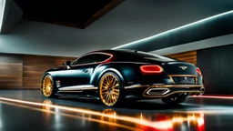 Mansory Bodykit Bentley Continental GT Electric rear lights, rear view, desktop wallpaper, 4K, Cinematic