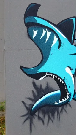 Spray paint shark