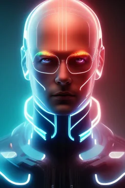 cyberpunk, head, men, portrai, tron