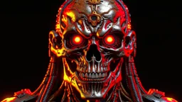 4K, ultra detail, full realism portrait terminator iron maiden logo full face flames4K, ultra detail, full realism portrait terminator iron maiden logo full face firestarter in the background