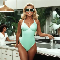 [green saturation art nouveau] Soul clap Yeah woah Mekedah wanna see everybody on move Dance a little DollarMan coming at ya Cheryl Ladd in her white swimsuit does a Celebrity snapshot I m a total diva with freakishly swimsuit of the 70ties almost drunk in my kitchen