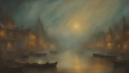 TEXURA DE névoa hiper detalhada de fantasia etérea, pintura fosca maximalista, pintura a óleo polida e realista; era vitoriana, à moda antiga, vintage, eldritch, 16k