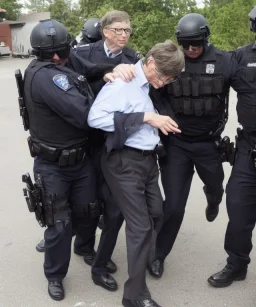 Bill gates being arrested by swat team