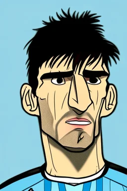 Alejandro Garnacho Argentine football player ,cartoon 2d