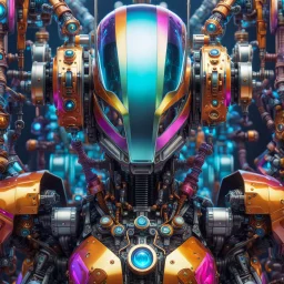 Beautiful anthropomorphic robot colorful art conceptual, amazing artwork, hyper detailed, ultra maximalist quality, 12k