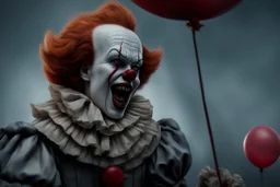 Imagine/ pennywise, accurate, ultra realism, intricate detail, photo realism, portrait, upscale maximum, 8k resolution,,Hyper-detailed ,8k, by xanuth