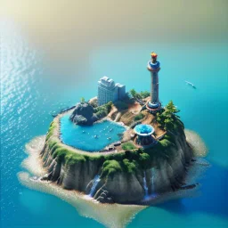 The Isometric Glass Tall Box Mini Model Little Real Island Mixed Water Fall rainbow Under Ocean Sunshine Summer Background Blue Sea, The Last Of Us / Avatar, Octane Render / ZBrush, Cinematic, IMAX Film, Nikon D750, 16K, Autostereoscopy, Anthropomorphic, Golden Ratio, Geometry, Symmetric, Depth Of Field, Highly Detailed, Ultra Realistic, Beautiful Lighting, Halfrear Lighting, Soft Light, Candoluminescence, Cast Shadow, Reflective, Glow, Translucent, Normal Map, Carbonated --testp