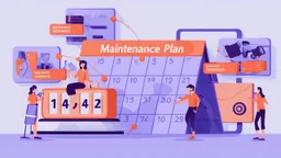 maintenance plan with white background