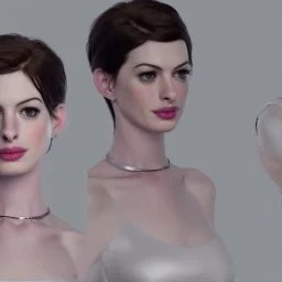 Anne Hathaway, wearing fantastic dress, 8k, highly detailed, realism