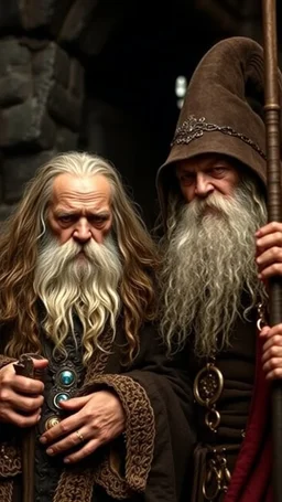 Grima Wormtongue and Theoden looking like they did in the movie LOTR.