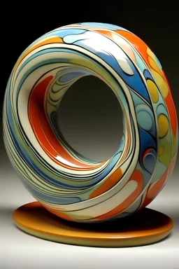 ceramic sculpture, beautiful, modern, colour