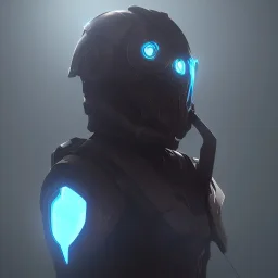 Technologically Advanced Futuristic Combat Armor with helmet