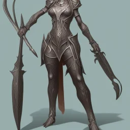 Horned, dark elf, female