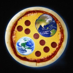 earth as a pizza