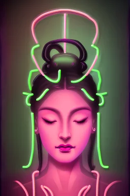 neon quan yin