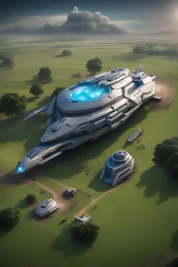 mini spaceship, krypton, farm