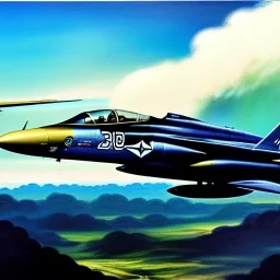 Drawing of 'F-4 Phantom jet',Flying,forest,clouds,painting by Earl Norem, simon Bisley,frazetta,Howard,西嘛哒, evan lee, Vallejo,kelly oil on canvas, cinematic composition, extreme detail,fit full body and head inside picture,8k