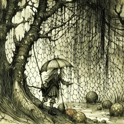 rainny day Arthur Rackham