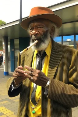 john agard smoking za outside lidl