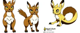 Create a fox-like creature with ground/rock-like features on its body