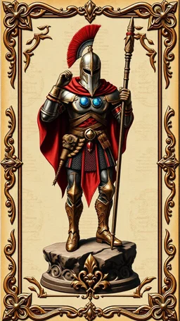 magi foot soldier gem card with ornate frame