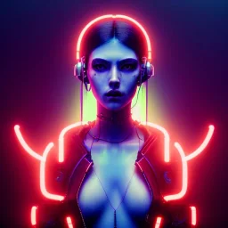 Cyberpunk girl highly detailed, glowing,Insanely detailed photograph of an elaborate beautiful girl fantasy art album cover art 4K 64 megapixels 8K resolution HDR Greek shiny space colours jewelry celestial hair eyes light