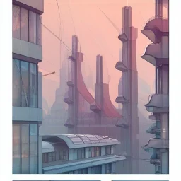 Modern and classic design rooftops interwar modernism Architecture building with futuristic glass building +detailed facades+highly detailed++ Book illustration by Gediminas Pranckevičius, Jean Baptiste Monge, Brian Kesinger, Anton fadeev, strong lines, high contrast vibrant colors, 16k resolution, trending on behance""