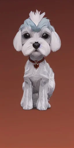 cute miniature schnauzer salt and pepper portrait