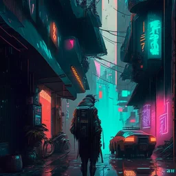 cyberpunk street