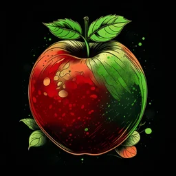 اروع تصميم تفاح منسب لتيشيرت