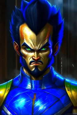 Vegeta if he was a real person, photorealistic