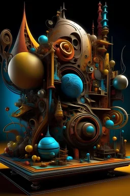 PUNKCORE ASSEMBLAGE ART, CUBO FUTURISM,Concretism Mechanistic Cubism, Neo-Dada, VISIONARY ART, Vorticism,3D, 3D SHADING, VRAY, CINEMA8K, VERY DETAILED, INTRICATE, Imaginative, WHIMSICAL, Phantasmagorical, RENDERMAN, ART BY ELLEN JEWETT, BOSSCHART, SPARTH, bORIS VALLEJO, BEEPLE, CRAOLA, THE CHAMBA, PIXAR, , trending on pixiv, vivid, vibrant, geometric, intricate, high quality, high resolution, detailed, 4KMASTERPIECEwhimsical