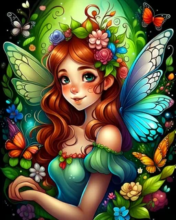 enchanted cute fairies ,adult book cover