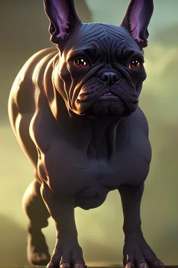 alien french bulldog musculature hulk body HD strong french bulldog hulk marvels Warcraft