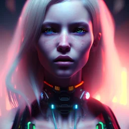 Emma Watts in cyberpunk unreal engine character very detailed cinematic view sexy beautiful glowing