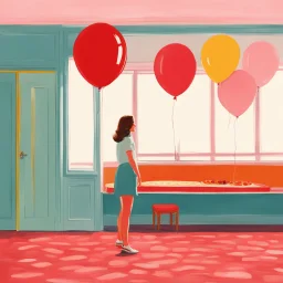 [art by Wes Anderson] Walks into the room, feels like a big balloon I said, "Hey girls, you are beautiful" "Diet coke and a pizza, please." Diet coke! I'm on my knees Screaming, "Big girl, you are beautiful!"