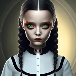 wednesday addams rolünde oynayan jenna ortega