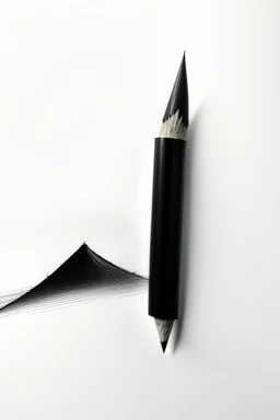 Minimalist ink pencil and charcoal drawing