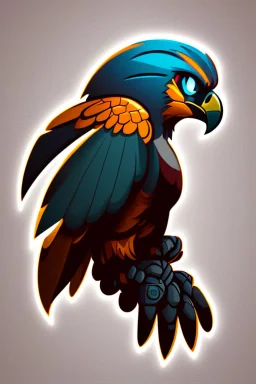 Gaming falcon avatar logo design