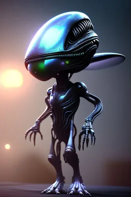 full length aliens clean art NFT, blender 3d