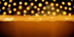 Festive abstract Christmas bokeh background - golden bokeh lights, beige - New Year, Anniversary, Wedding, banner