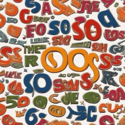 Write the acronym SOS, 60's style