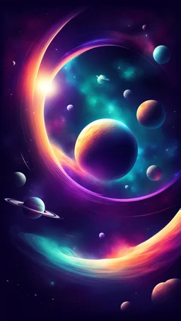 space stylized background