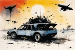 [art by Ralph Steadman] Future Darkness