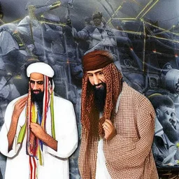 Bin Laden and President bush doing 9-11 in a dmt realm