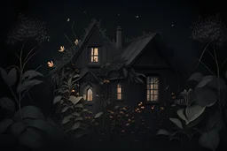 dark cottagecore botanic
